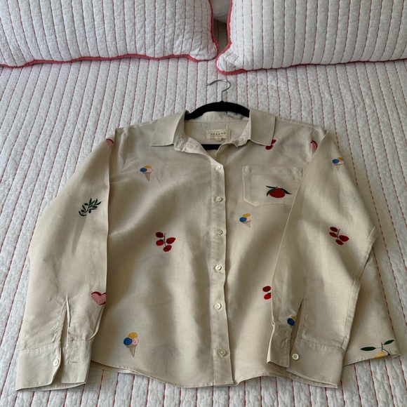 Sézane TOMBOY SHIRT ITALIE SZ 40 gently used - Picture 4 of 10